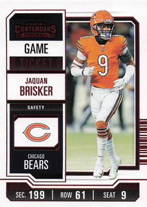 2023 Panini Contenders Game Ticket Red Jaquan Brisker #19