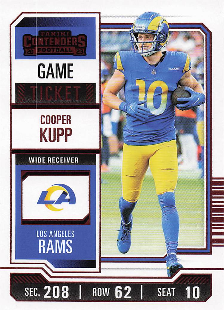 2023 Panini Contenders Game Ticket Red Cooper Kupp #61