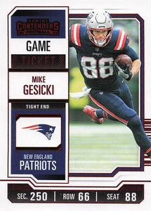 2023 Panini Contenders Game Ticket Red Mike Gesicki #70