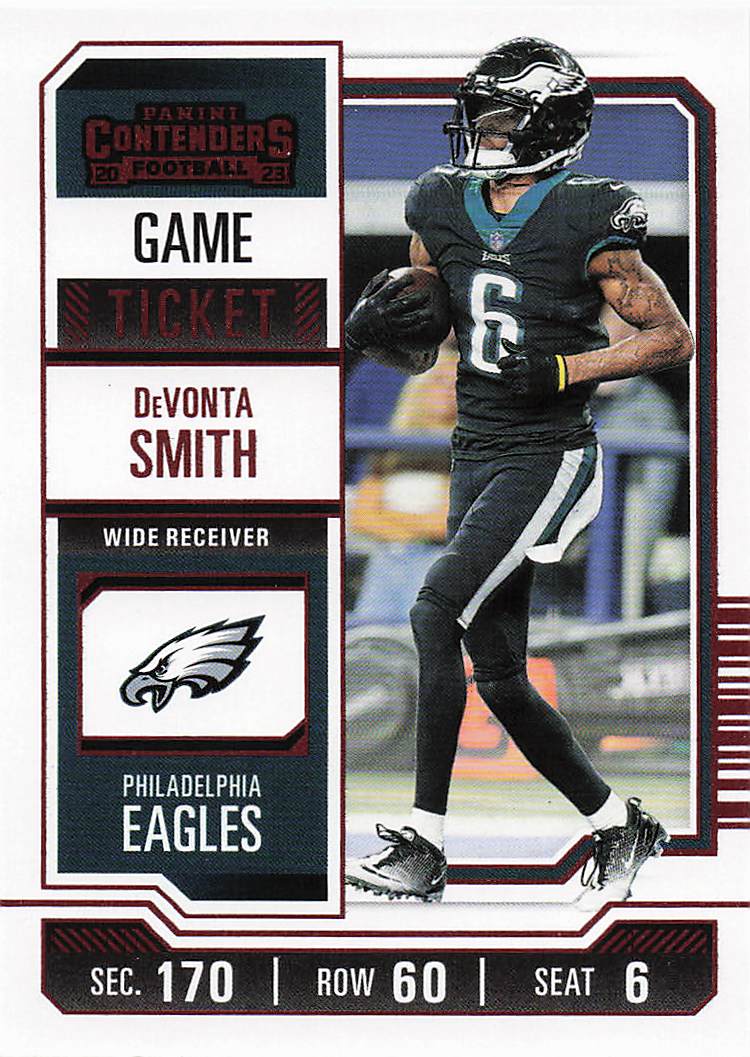 2023 Panini Contenders Game Ticket Red DeVonta Smith #79