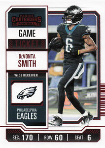 2023 Panini Contenders Game Ticket Red DeVonta Smith #79