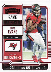 2023 Panini Contenders Game Ticket Red Mike Evans #94