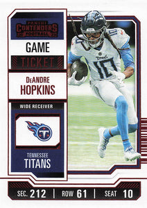 2023 Panini Contenders Game Ticket Red DeAndre Hopkins #95