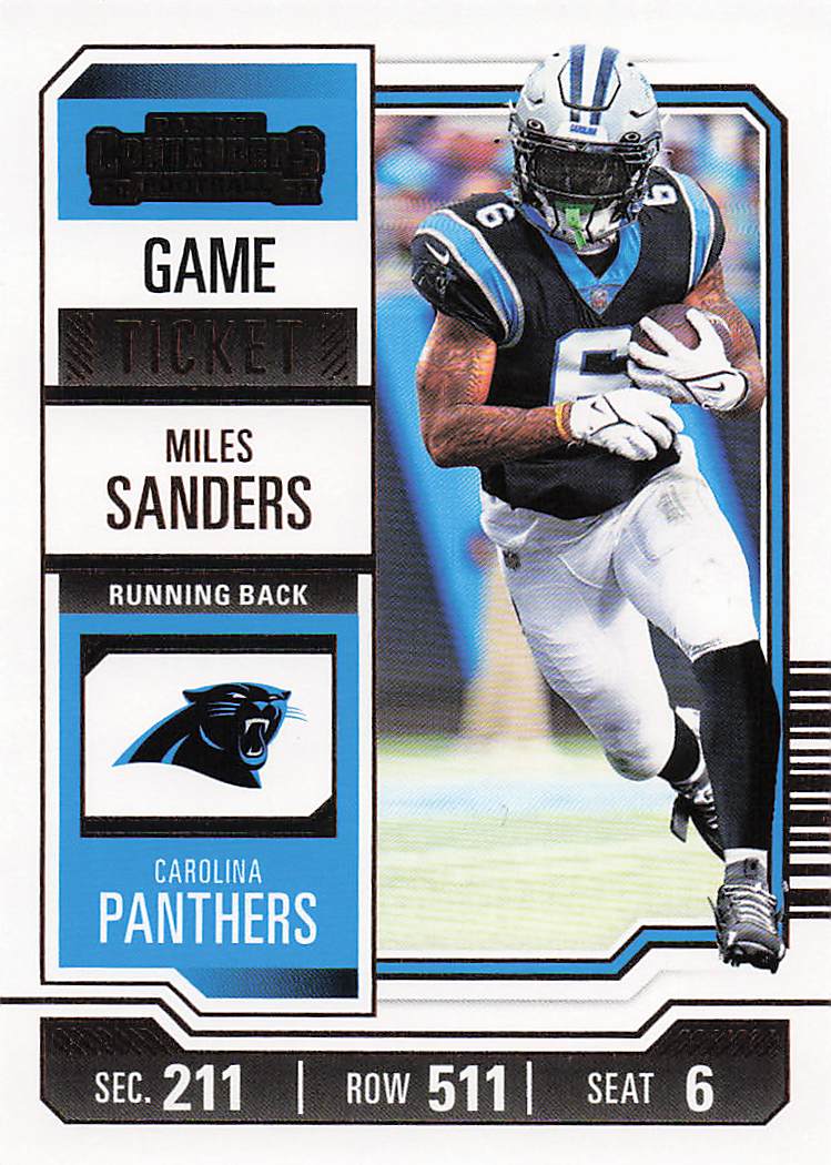 2023 Panini Contenders Game Ticket Bronze Miles Sanders #16