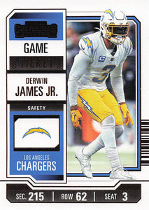 2023 Panini Contenders Game Ticket Bronze Derwin James Jr. #57
