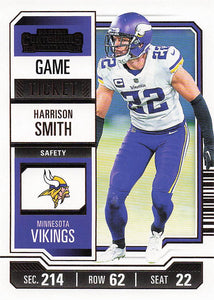 2023 Panini Contenders Game Ticket Bronze Harrison Smith #66
