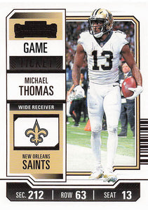 2023 Panini Contenders Game Ticket Bronze Michael Thomas #74