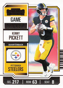 2023 Panini Contenders Game Ticket Bronze Kenny Pickett #83