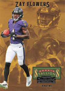 2023 Panini Contenders Rookie Stallions Zay Flowers #25