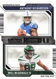 2023 Panini Contenders Round Numbers Anthony Richardson - Will McDonald IV #1
