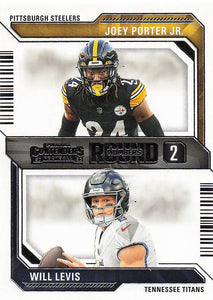 2023 Panini Contenders Round Numbers Joey Porter Jr. - Will Levis #10