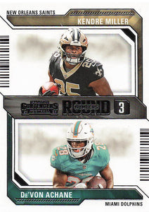 2023 Panini Contenders Round Numbers Kendre Miller - De'Von Achane #16