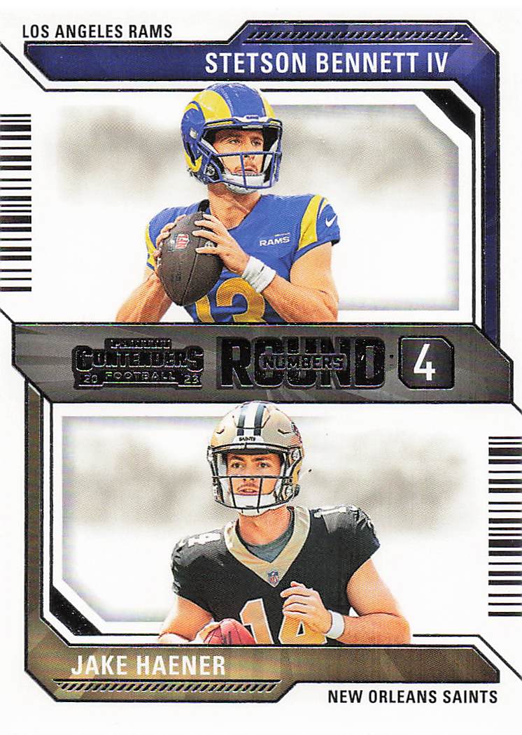 2023 Panini Contenders Round Numbers Stetson Bennett IV - Jake Haener #20