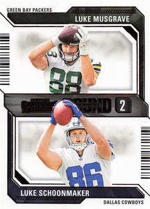 2023 Panini Contenders Round Numbers Red Luke Musgrave - Luke Schoonmaker #11
