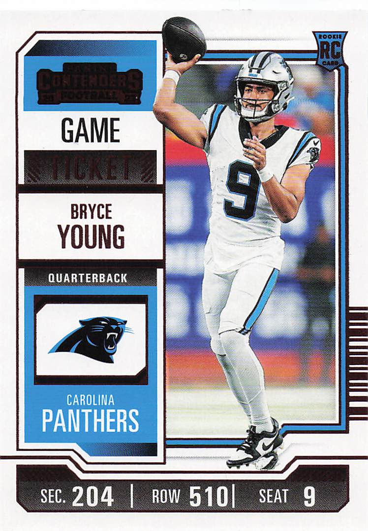 2023 Panini Contenders Red Game Ticket Bryce Young #15 RC