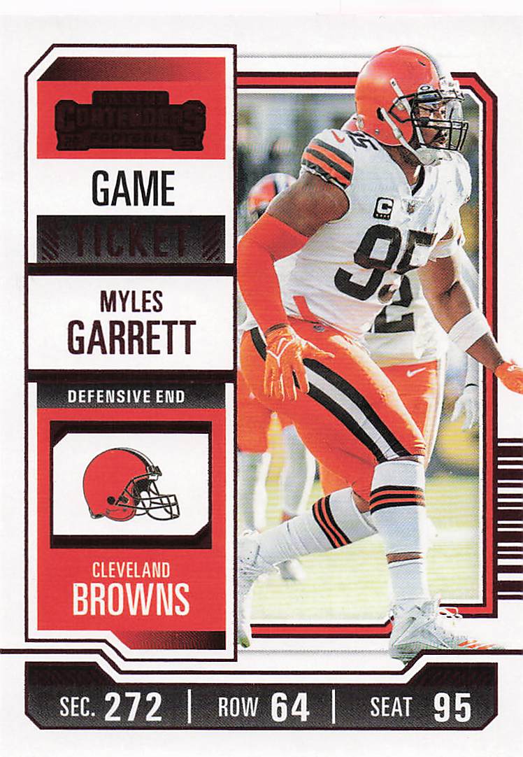 2023 Panini Contenders Red Game Ticket Myles Garrett #25