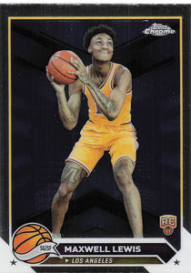 2023-24 Topps Chrome Basketball Maxwell Lewis #16 RC