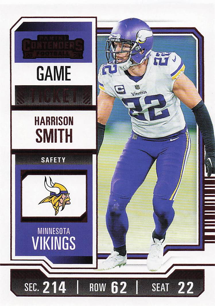 2023 Panini Contenders Red Game Ticket Harrison Smith #66