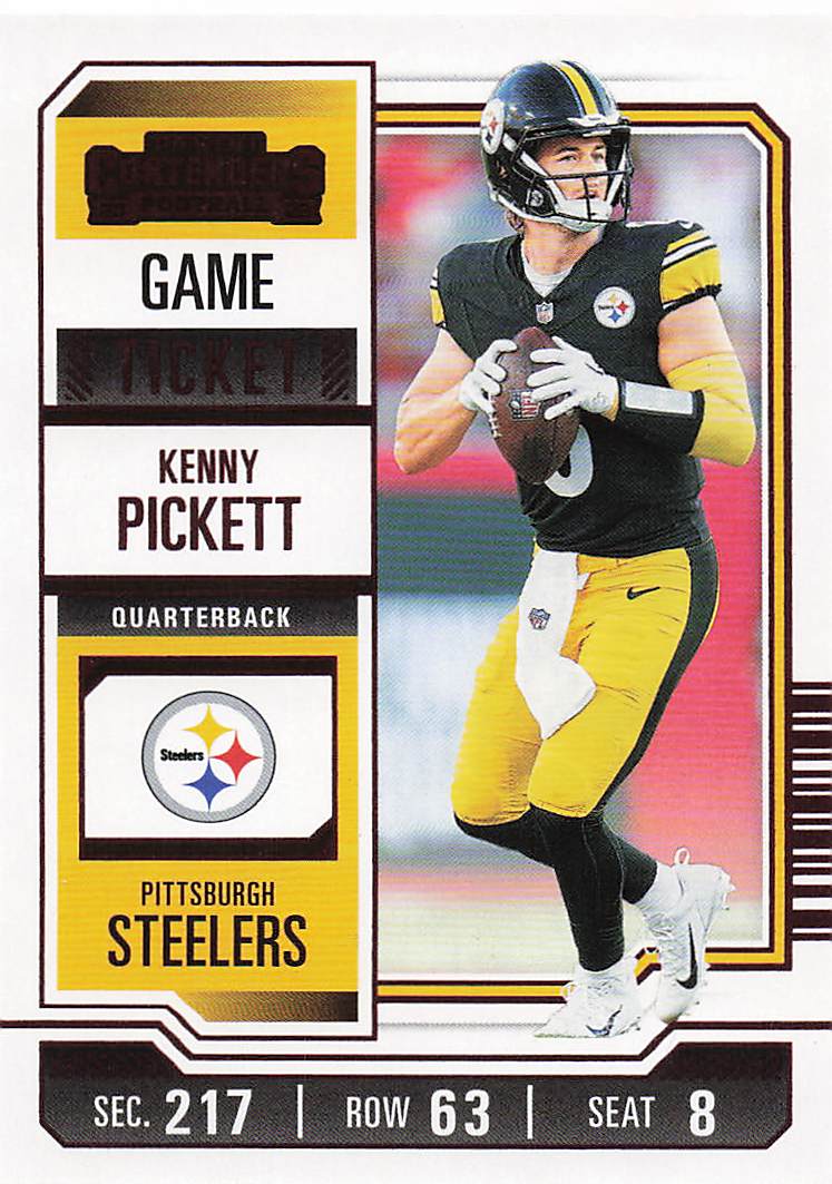 2023 Panini Contenders Red Game Ticket Kenny Pickett #83