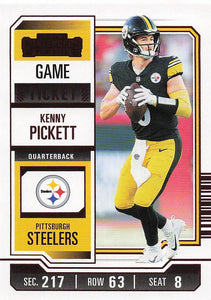 2023 Panini Contenders Red Game Ticket Kenny Pickett #83