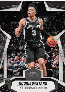 2019-20 Panini Chronicles Basketball Rookies & Stars Keldon Johnson #697 RC