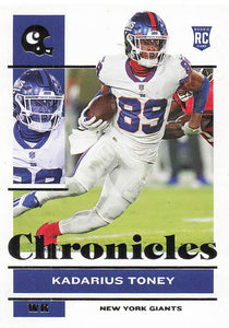 2021 Panini Chronicles Football Kadarius Toney #67 RC