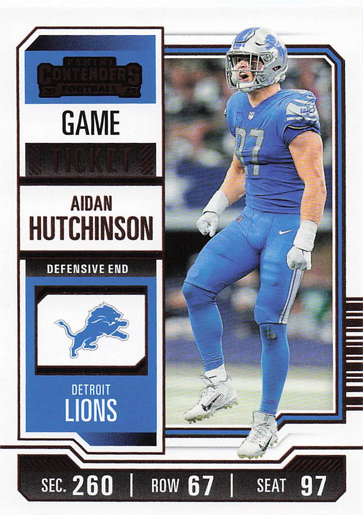2023 Panini Contenders Bronze Game Ticket Aidan Hutchinson #33
