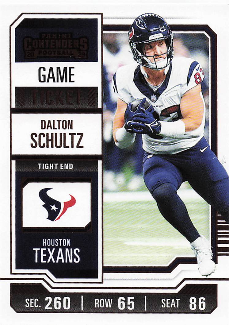 2023 Panini Contenders Bronze Game Ticket Dalton Schultz #41