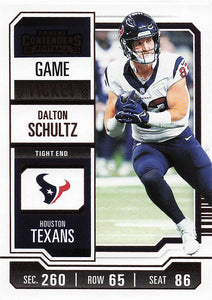 2023 Panini Contenders Bronze Game Ticket Dalton Schultz #41