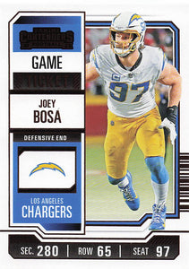 2023 Panini Contenders Bronze Game Ticket Joey Bosa #58