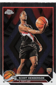 2023-24 Topps Chrome Basketball Scoot Henderson #60 RC