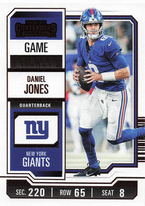 2023 Panini Contenders Bronze Game Ticket Daniel Jones #75