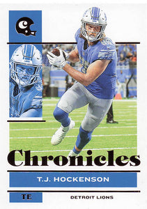 2021 Panini Chronicles Football Bronze T.J. Hockenson #34