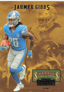 2023 Panini Contenders Rookie Stallions Jahmyr Gibbs #13