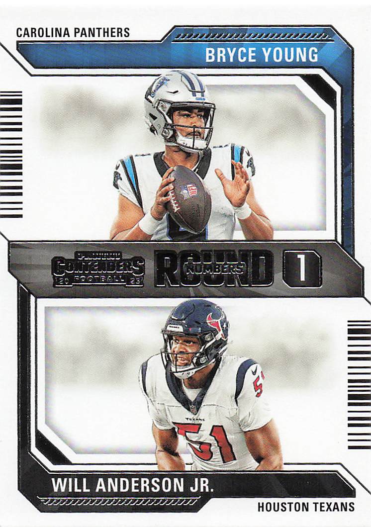2023 Panini Contenders Round Numbers Bryce Young - Will Anderson Jr. #2