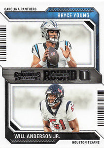 2023 Panini Contenders Round Numbers Bryce Young - Will Anderson Jr. #2