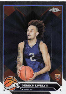 2023-24 Topps Chrome Basketball Dereck Lively II #92 RC