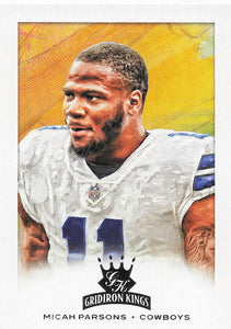 2021 Panini Chronicles Football Gridiron Kings Micah Parsons #GK-35