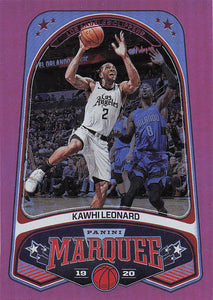 2019-20 Panini Chronicles Basketball Marquee Pink Kawhi Leonard #250