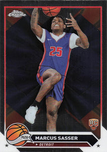 2023-24 Topps Chrome Basketball Marcus Sasser #140 RC