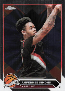 2023-24 Topps Chrome Basketball Anfernee Simons #143