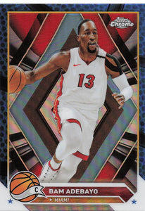 2023-24 Topps Chrome Basketball Purple Refractor Bam Adebayo #99