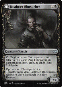Magic The Gathering: Innistrad: Blutroter Bund Extras DE: #295 Rastloser Blutsucher // Blutgetränkter Hedonist
