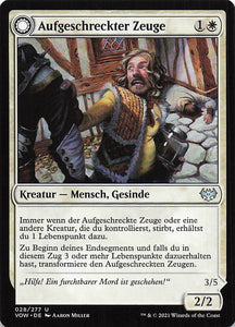 Magic The Gathering: Innistrad: Blutroter Bund DE: #28 Aufgeschreckter Zeuge // Kichernder Übeltäter