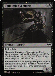 Magic The Gathering: Innistrad: Blutroter Bund Foil DE: #96 Blutgierige Vampirin