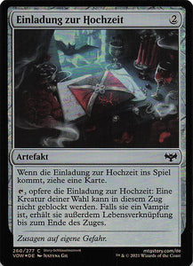 Magic The Gathering: Innistrad: Blutroter Bund Foil DE: #260 Einladung zur Hochzeit