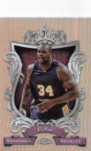 2023-24 Topps Chrome Basketball Roundball Royalty Shaquille O'Neal #RR-14