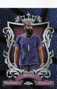 2023-24 Topps Chrome Basketball Roundball Royalty Purple James Harden #RR-24