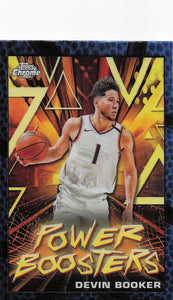 2023-24 Topps Chrome Basketball Power Boosters Purple Devin Booker #PB-7