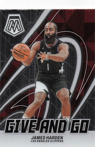 2023-24 Panini Mosaic Give and Go James Harden #15